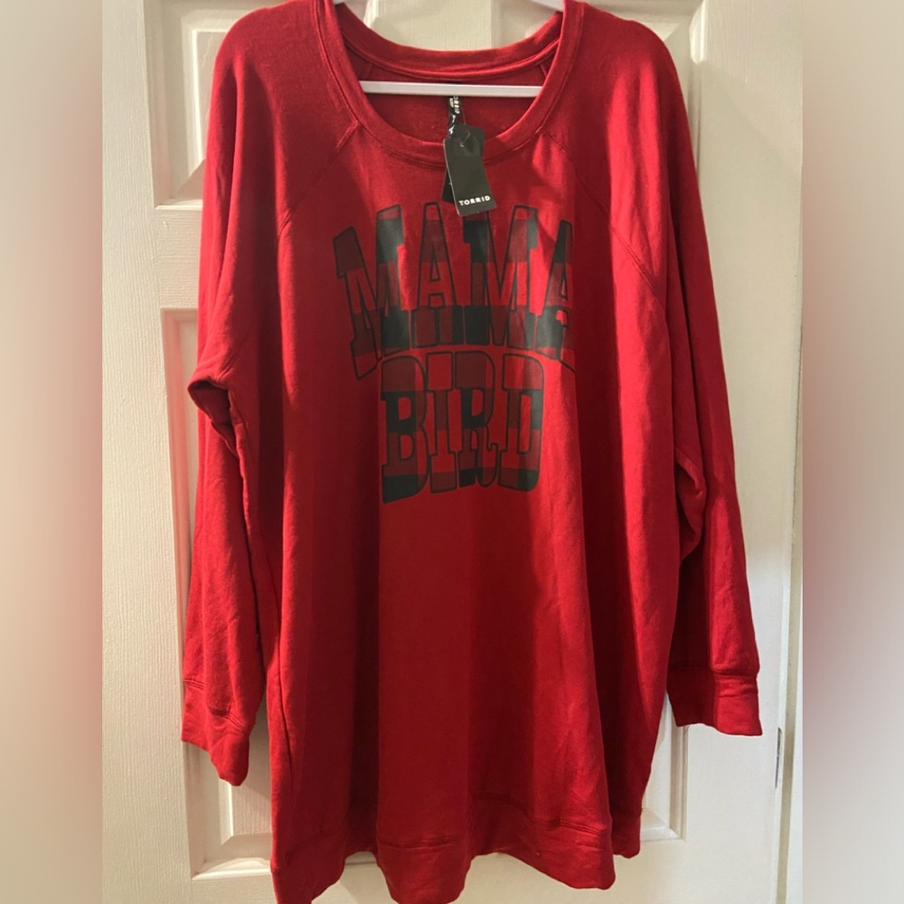 3X NWT Torrid 3 Mama Bird Crewneck So Soft Sleep / Regular
